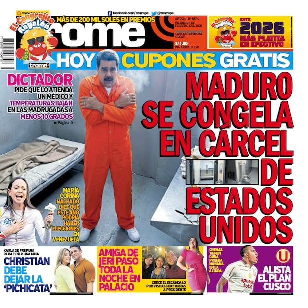 Portada Trome viernes 6 de febrero de 2026
