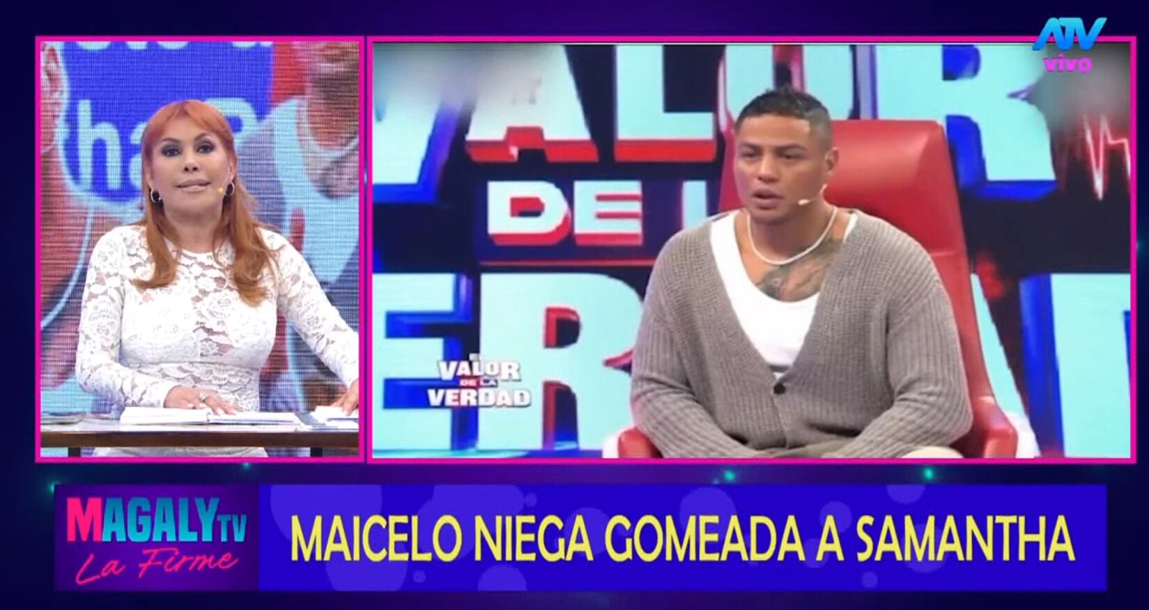 Magaly Medina cree que Jonathan Maicelo se lava la cara al negar agresión a Samantha Batallanos.