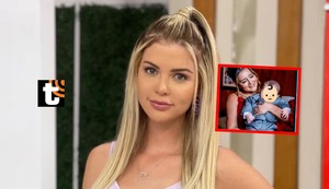 Brunella Horna derrocha miel por su hijito, pero Giselo lanza broma EN VIVO: “Le pusiste el terno de Richard”