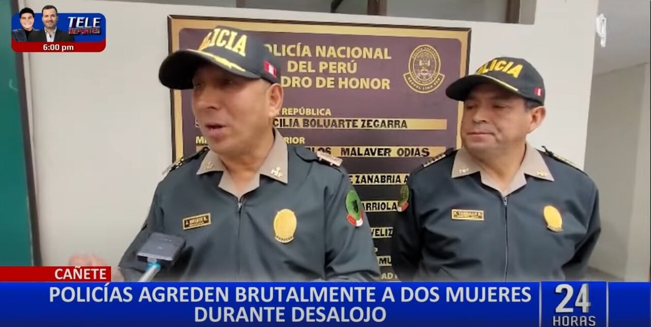 El jefe de la Región Policial Lima Sur, el general Javier Infante, se disculpó a nombre de la institución por el abuso policial.
