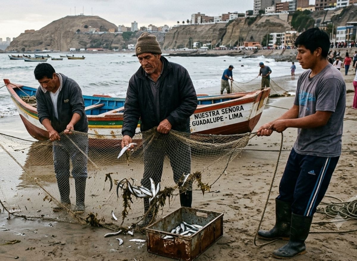 Los pescadores ya no tienen para su sustento diario porque no hay peces para vender en los terminales. Foto: IA.