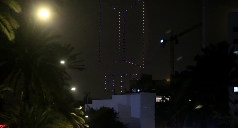 Show de drones de bienvenida a BTS causó gran expectativa en La Costa Verde