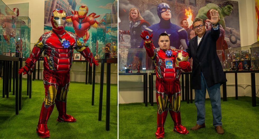 Hace diez años, primero le atrajo el Capitán América, pero luego quedó deslumbrado con Iron Man. Fotos: Trome.