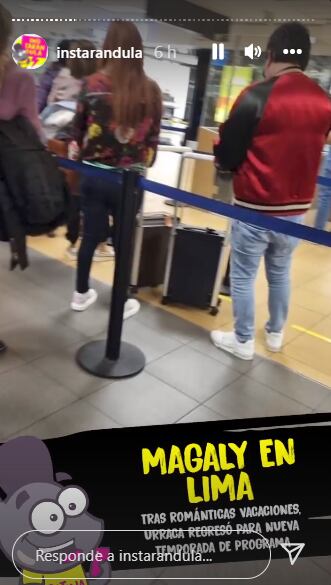 Magaly Medina y su esposo ya se encuentran en Perú. (Foto: @instarandula).