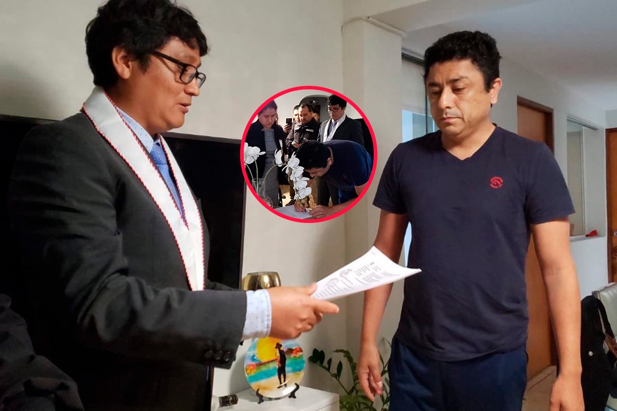 Allanan vivienda de Guillermo Bermejo. Foto: Fiscalía.