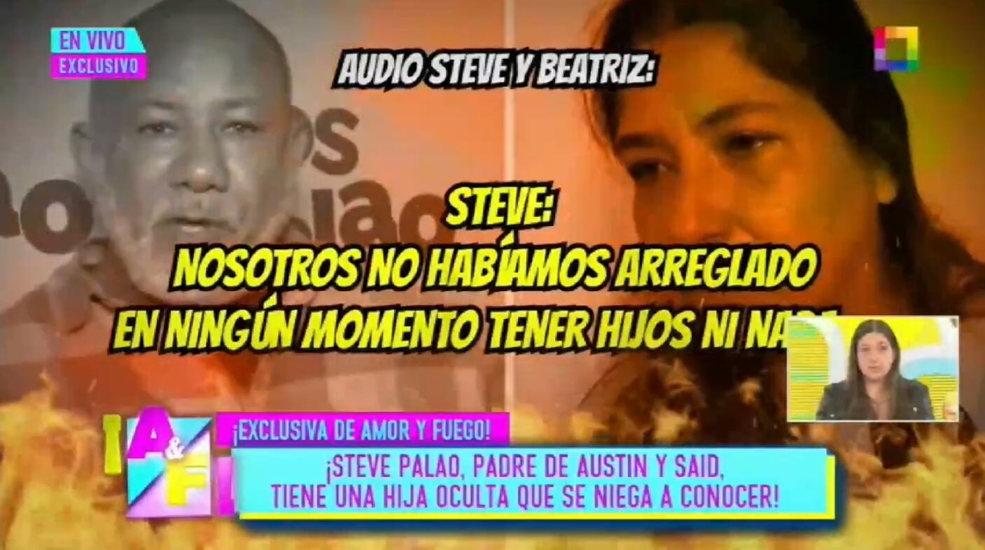 Beatriz Cahuas Quiroz revela audio de Steve Palao tras acusación de no querer conocer a su hija.