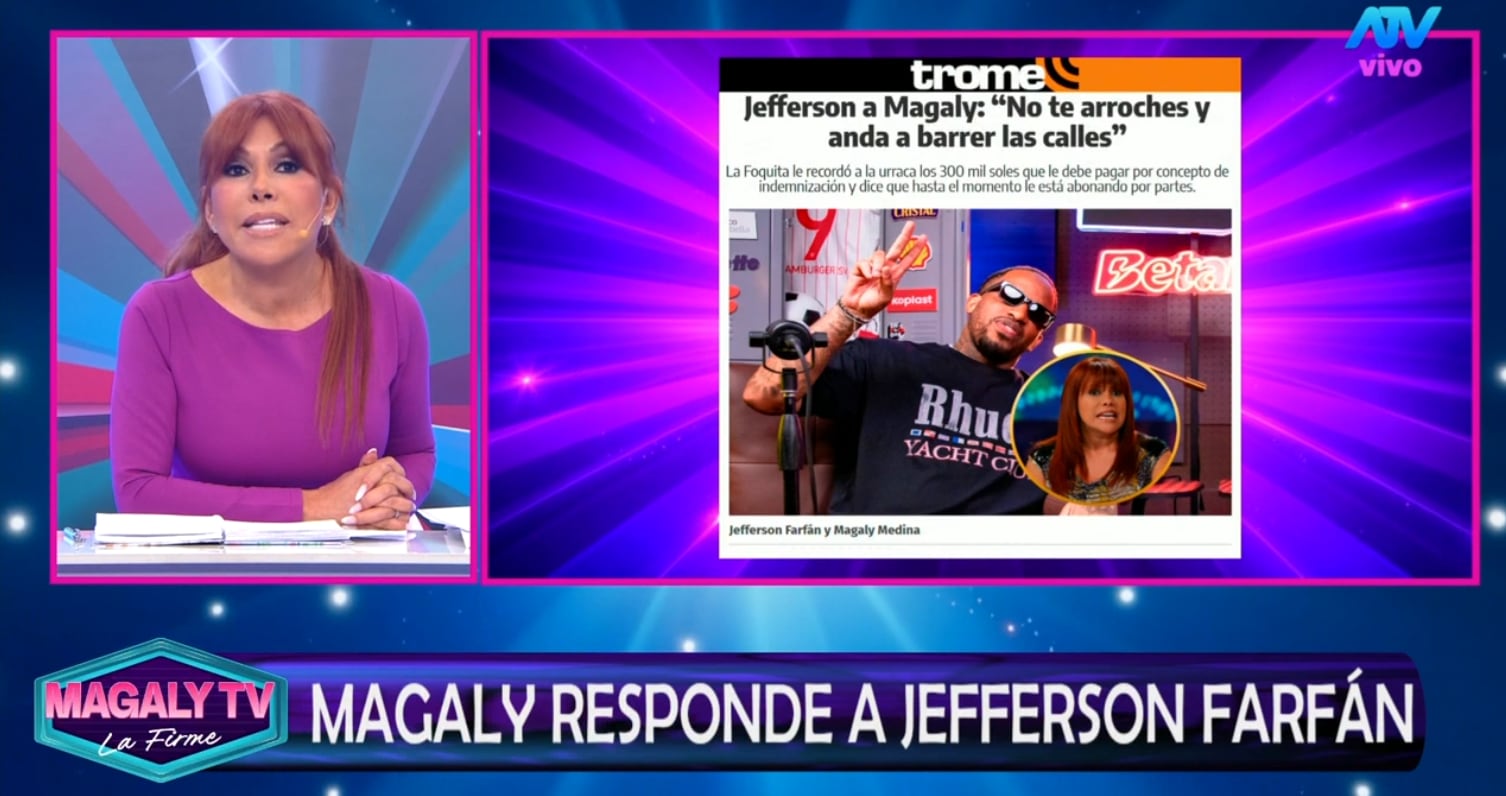 Magaly Medina le dice a Jefferson Farfán que presente sus pruebas.