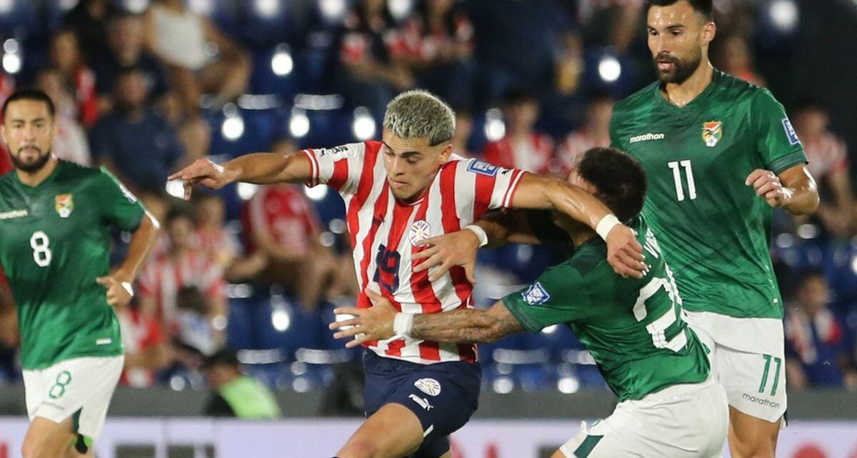 Paraguay vs. Bolivia por la fecha 4 de las Eliminatorias 2026. (Foto: AFP)