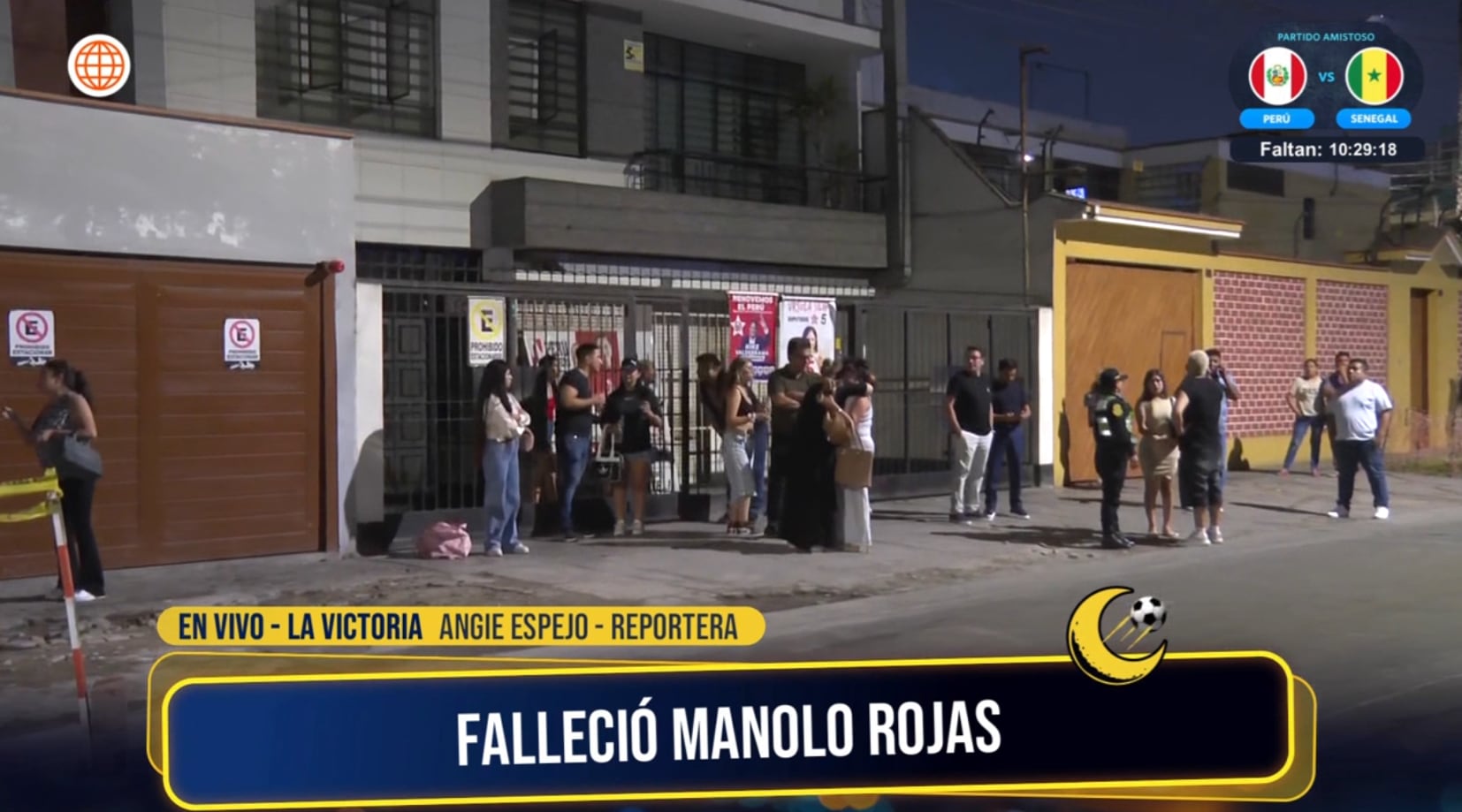 Hernán Vidaurre llegó a su casa enterado del fallecimiento de su amigo Manolo Rojas.