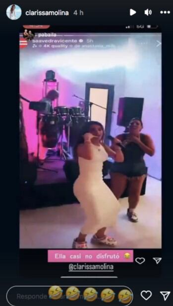 La conductora agradeció el gesto vía Instagram (Foto: Clarissa Molina / Instagram)