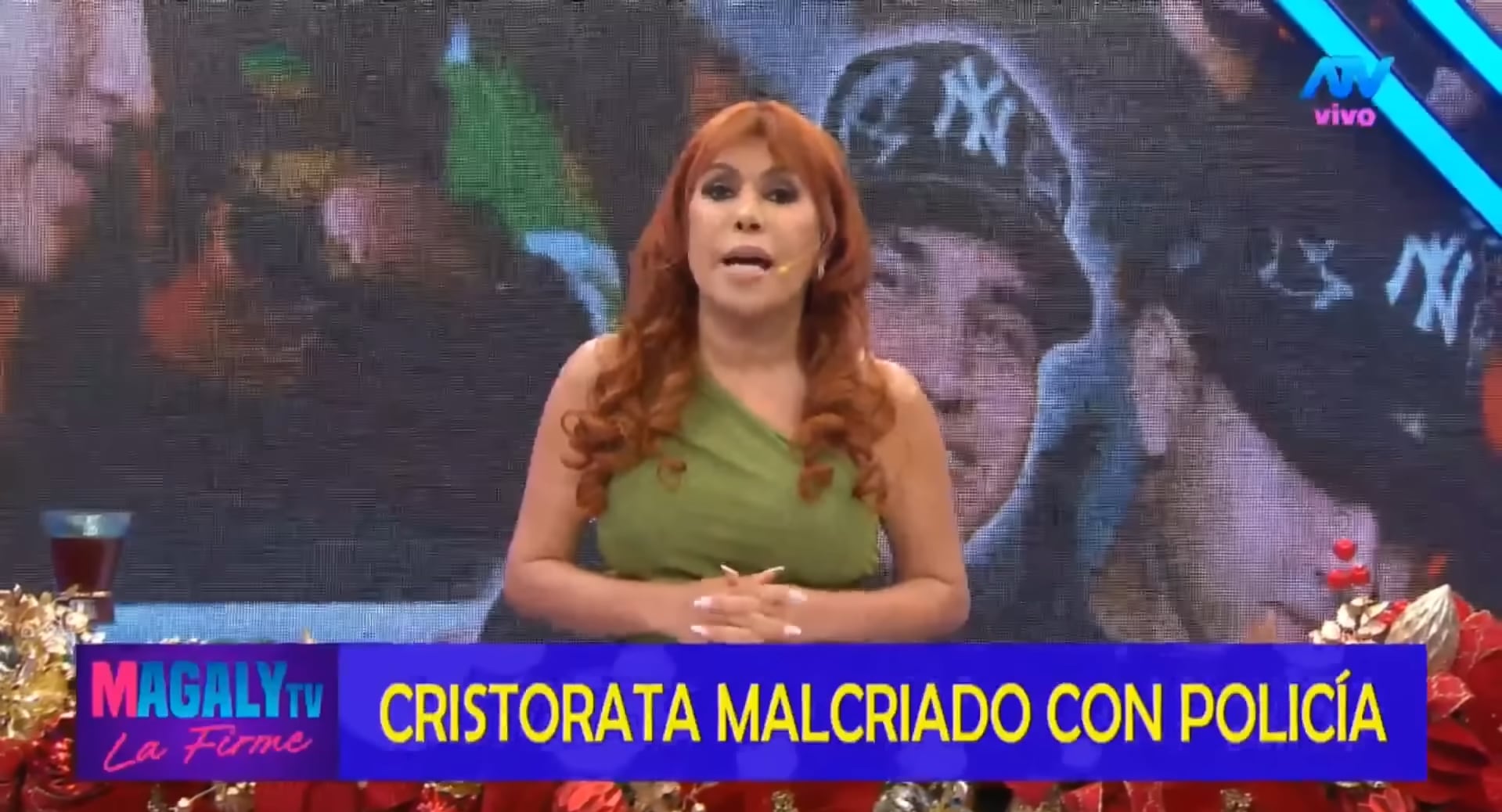 Conductora critica comportamiento de Cristorata. (Fuente: ATV)