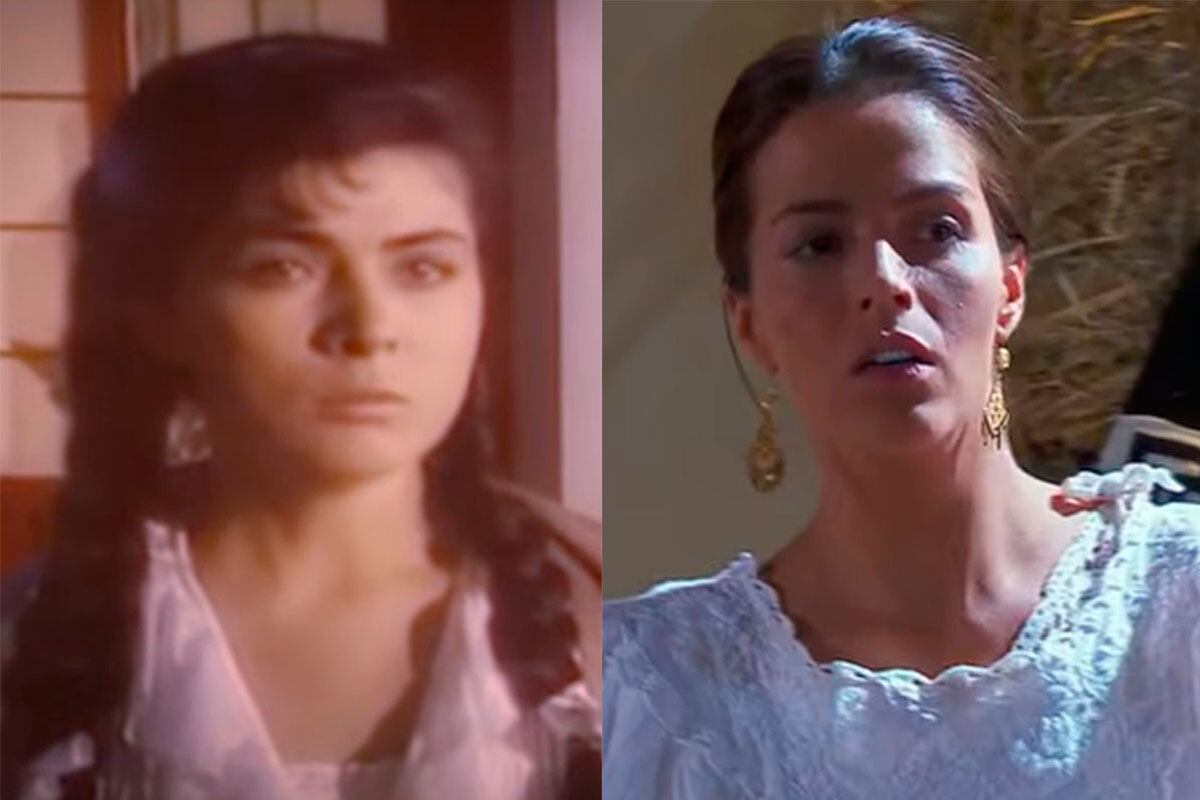 Simplemente María con Victoria Ruffo en 1989 y Claudia Álvarez en 2010 (Foto: Canal de las estrellas)