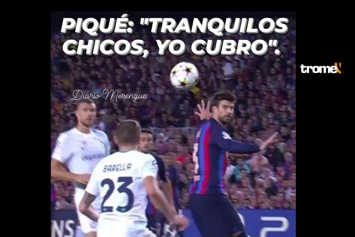 Lluvia de memes de Gerard Piqué tras su terrible error en el Barcelona vs Inter, por Champions League.