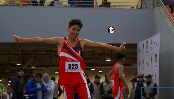Luis Huamán ganó medalla de oro en los 3000 mil metros planos que se disputaron en la Videna. Foto: Difusión.