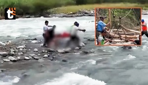 Abuelitos de 89 y 69 años mueren tras caer de oroya y ser arrastrados por el río Cañete