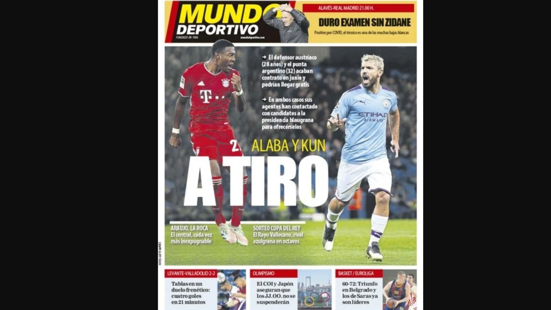 Prensa española confirma acercamiento de Sergio Agüero a Barcelona (Captura)