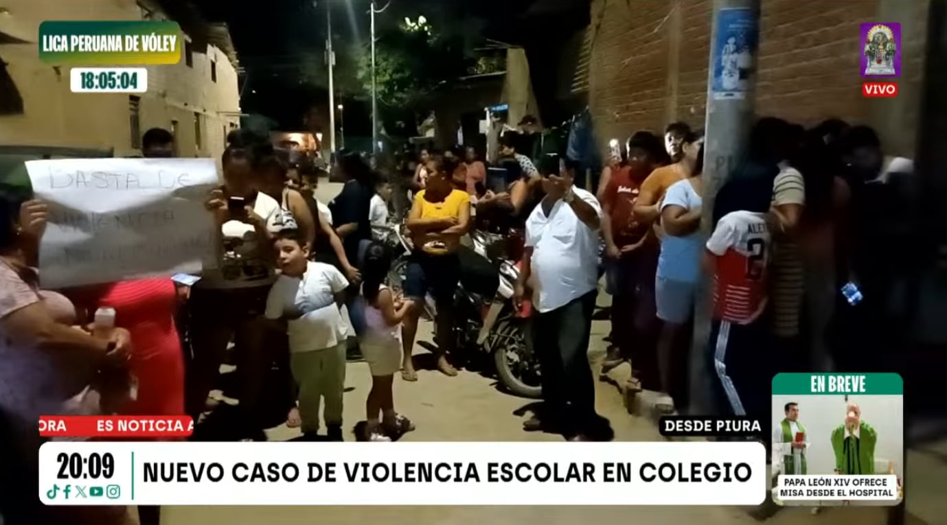 Padres de familia temen por sus hijos tras caso de violencia dentro de colegio José María Raygada Gallo, en Piura.