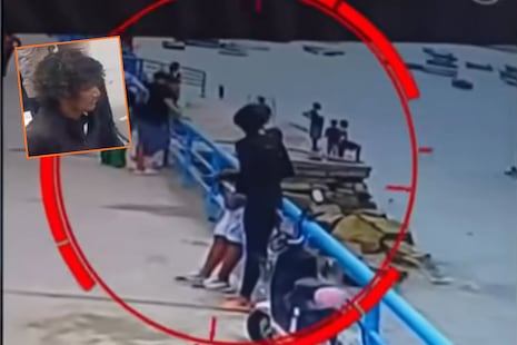 Chorrillos: Sujeto arroja por el Muelle de Pescadores a trabajador turístico | VIDEO