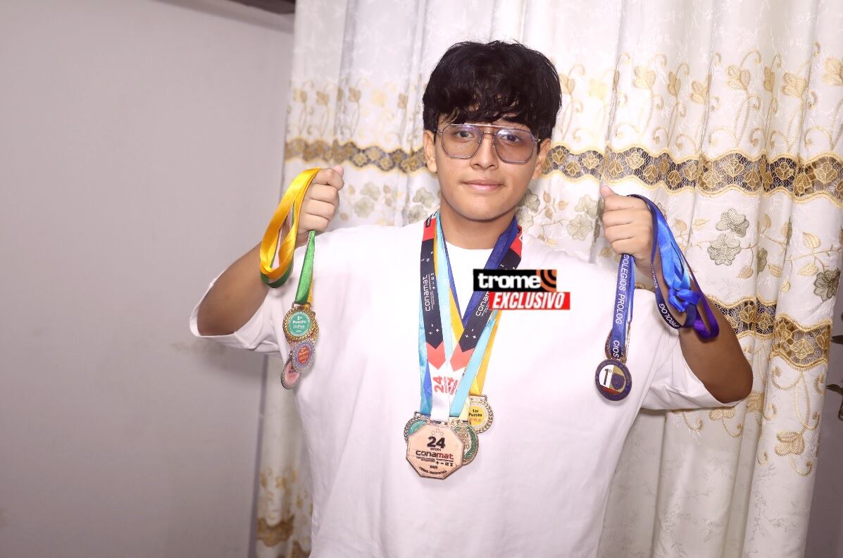 Maikel Alejos Lapa estudió en el colegio Juventud Científica del Agustino. Logró el primer puesto del cómputo general de la admisión UNI 2026-II. (Entrevista: Isabel Medina / Trome).