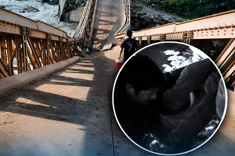 La Libertad | Padre y su hijita mueren al intentar cruzar puente colpasado: La madre sobrevivió
