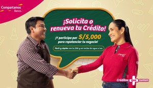 ¿Quieres ganarte S/ 5,000? Solicita tu préstamo en Compartamos Banco y sé uno de los 20 ganadores