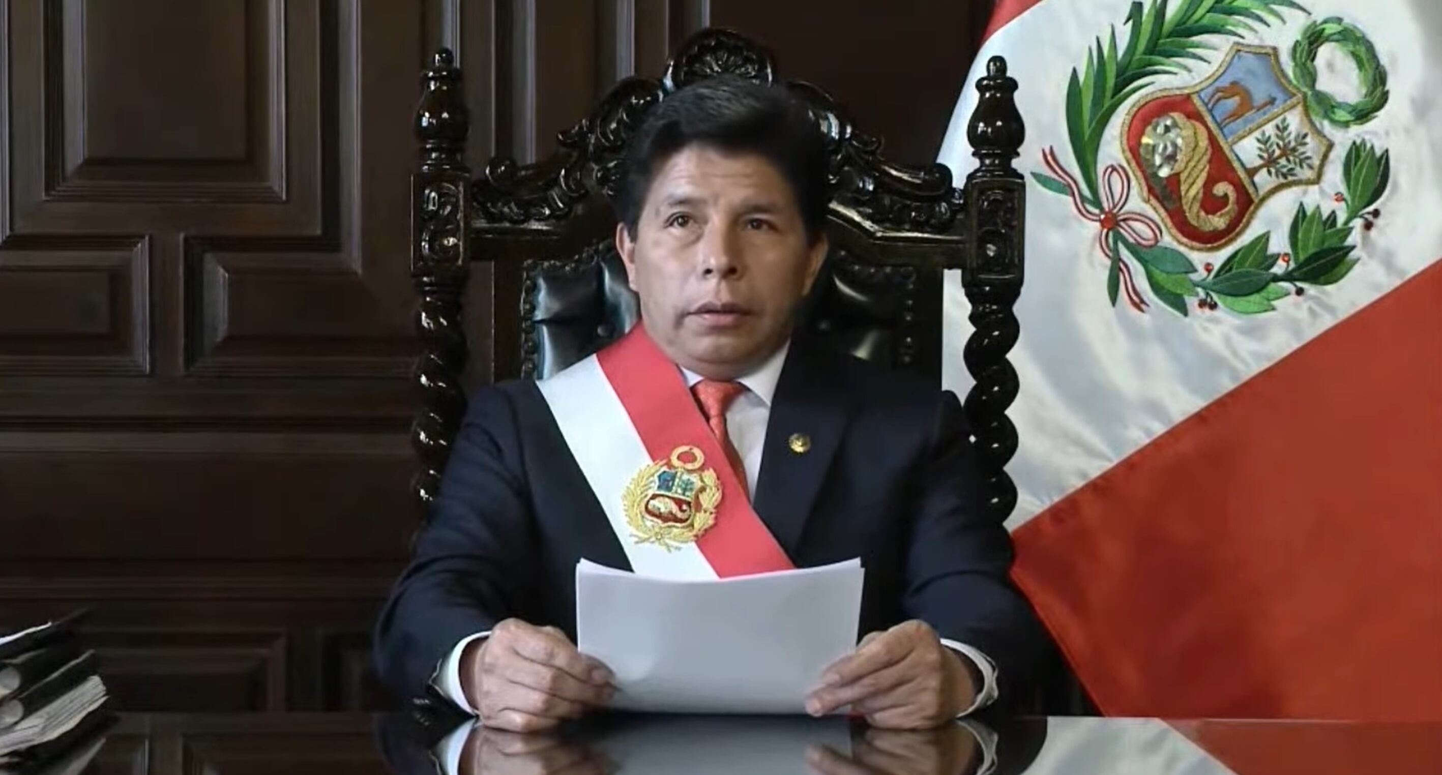 Pedro Castillo anunció un golpe de Estado el 7 de diciembre de 2022.