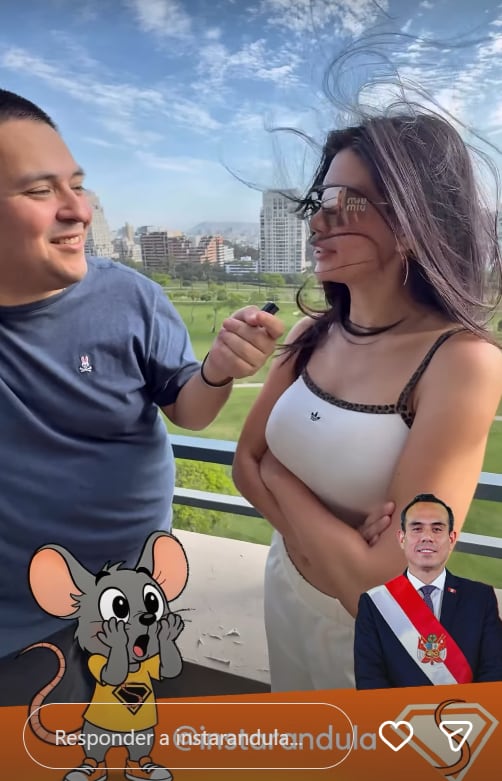 Samantha Batallanos se refiere al presidente José Jerí.