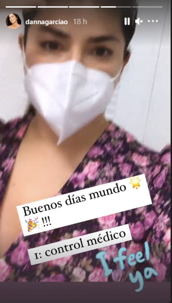 Danna García pasó por chequeos médicos antes de recibir la vacuna. (Foto: Danna García/ Instagram)