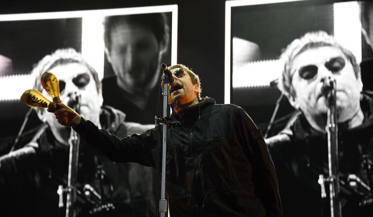 Liam Gallagher en el escenario durante el 30º festival de música rock Eurockeennes el 8 de julio de 2018 en Belfort, este de Francia (Foto: Sebastien Bozon / AFP)