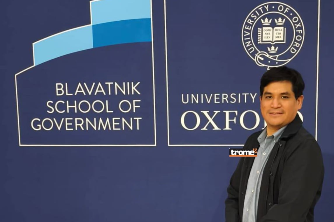 Marco Carrasco en las mejores universidades del mundo y fue admitido al Programa de Líderes en sector público en la Universidad de Oxford. (Entrevista: Isabel Medina / Trome).