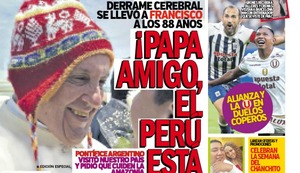 ¡PAPA AMIGO, EL PERÚ ESTÁ CONTIGO!