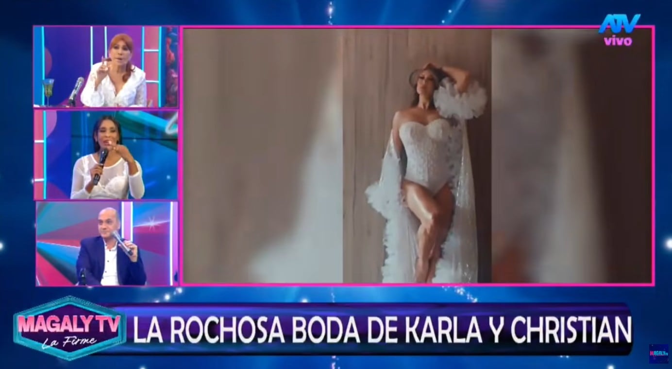 Las críticas de Magaly Medina al video de la sesión de fotos de la boda.