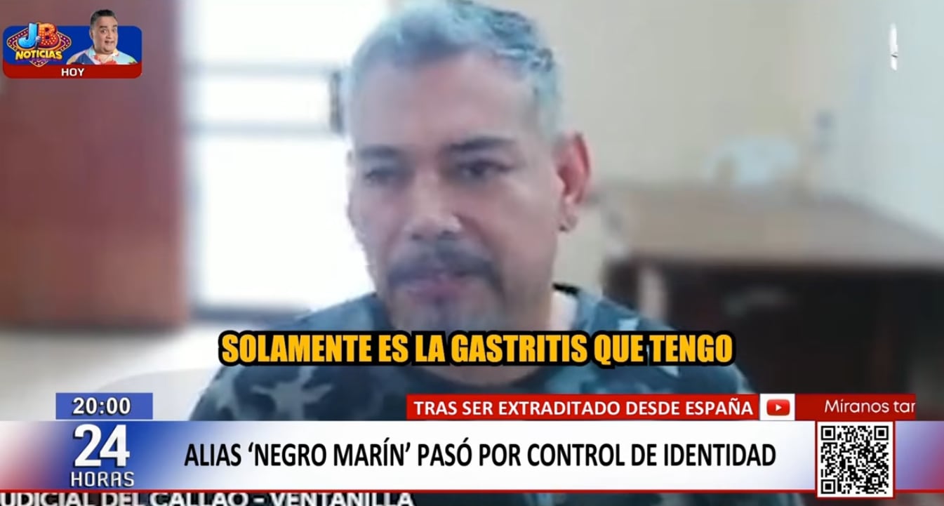 ‘Negro Marín’ pide un colchón durante audiencia de control de identidad tras extradición.