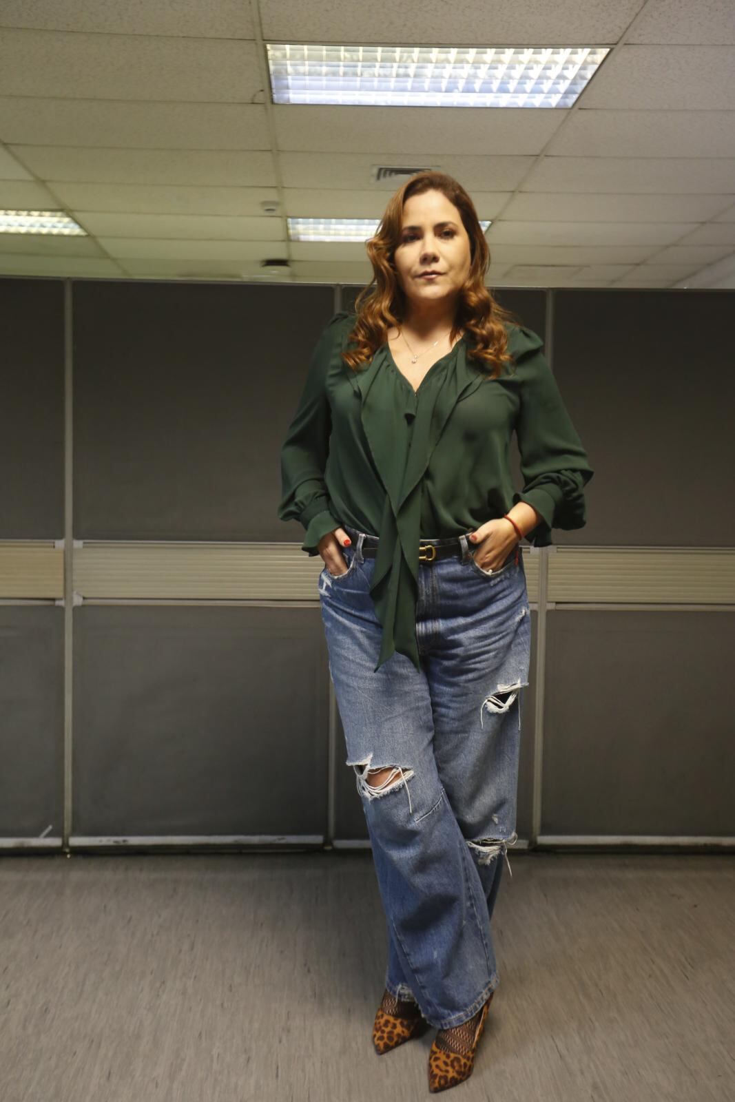 Andrea Llosa en el Café con la Chevez. Foto: Violeta Ayasta