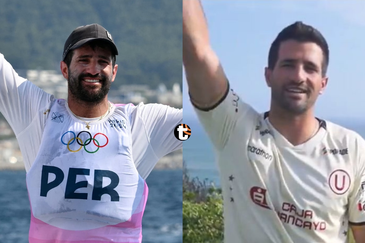 Universitario felicitó al medallista de bronce Stefano Peschiera, uno de sus hinchas más ilustres.