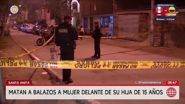 Sicarios asesinan a mujer frente a su hija en Santa Anita. Foto: América Noticias