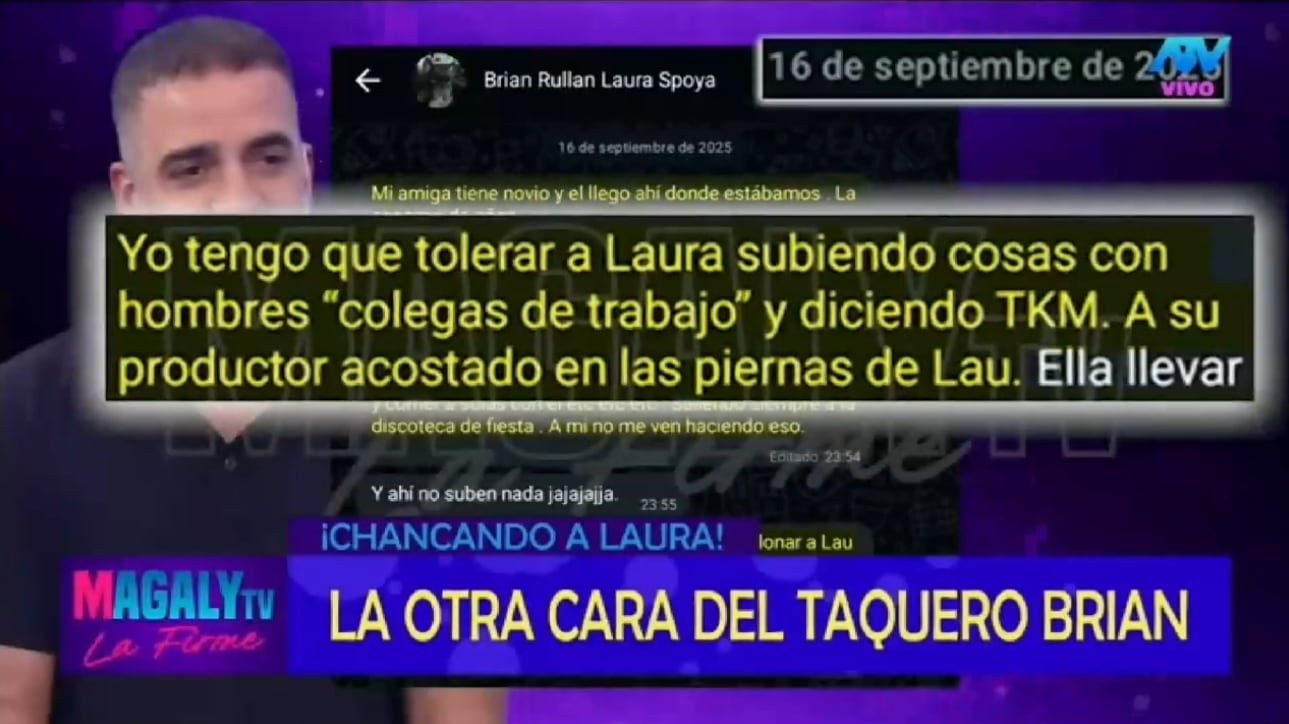 Brian Rullan critica a Laura Spoya y a su productor.