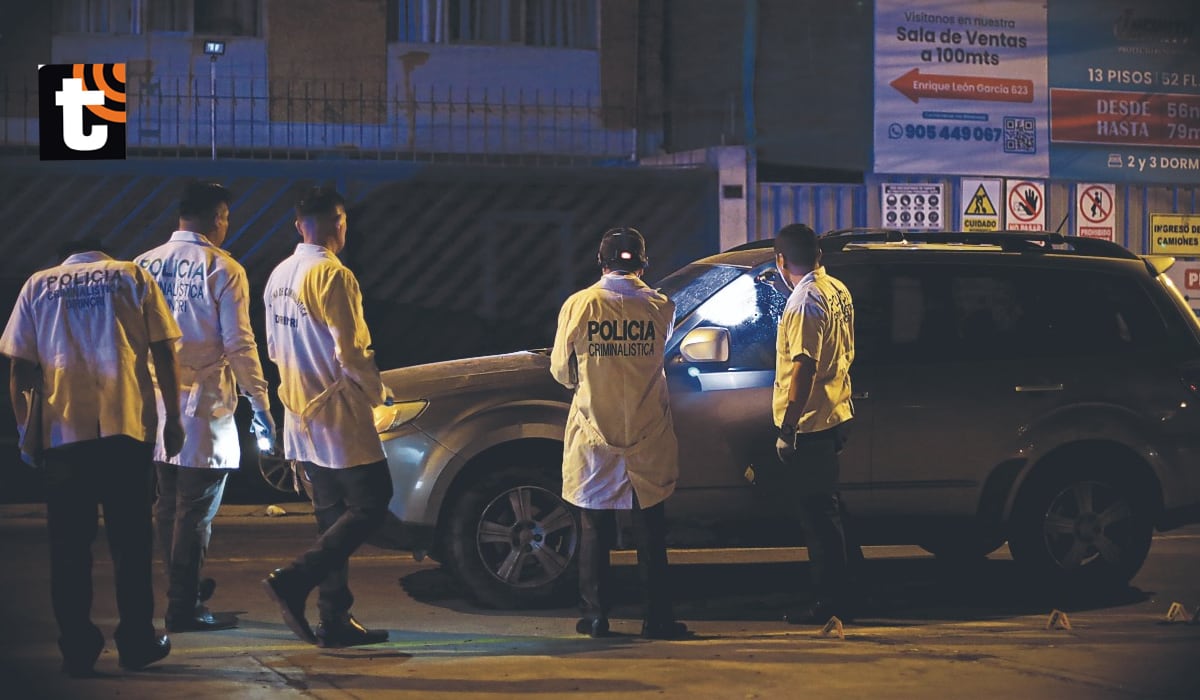 La camioneta de los delincuentes.