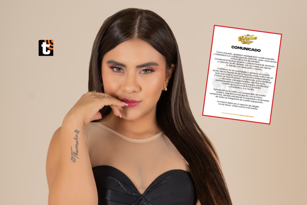Orquesta ‘Las Estrellas de la Cumbia’ se pronuncia tras explosivo en casa de Thamara Gómez por extorsión.