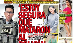 ‘ESTOY SEGURA QUE MATARON AL POLICÍA’