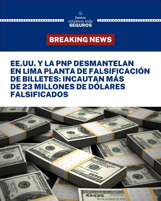 Comunicado de la Embajada de los Estados Unidos. (Twitter)