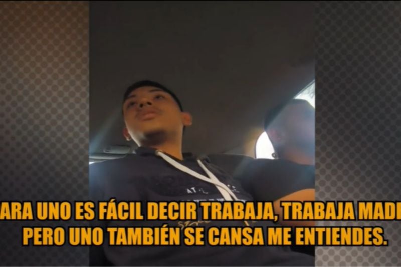 Ladrón de celulares afirma que trabajar lo cansa. Foto: ATV