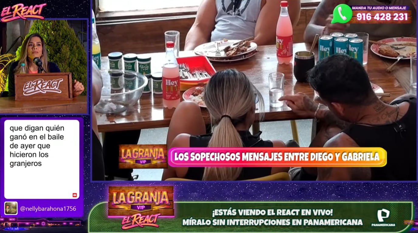 Diego Chávarri le escribe 'mensaje clave' a Gabriela Herrera dentro de 'La Granja vip'.