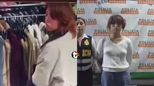 ¡Se llenó el bolso de ropa y no pagó! Cámaras grabaron a tendera llevándose mil soles en prendas de tienda en Miraflores