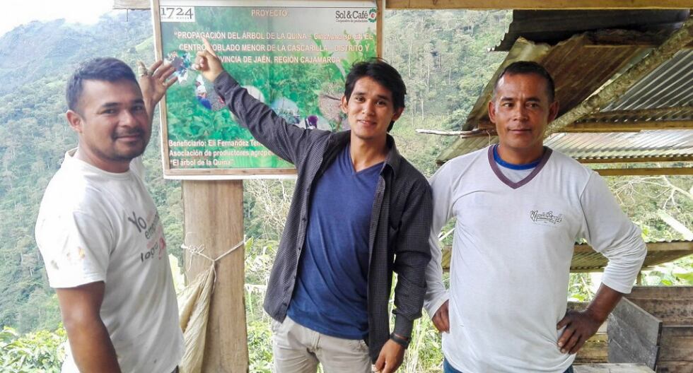 Joven lidera proyecto para salvar el árbol de la quina