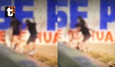 Padre es grabado golpeando con con una correa a su hija en la calle y es denunciado por el Ministerio de la Mujer