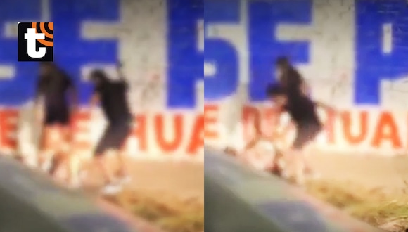 TROME - Padre es grabado agarrando a correazos a su hija en la calle y es denunciado por el Ministerio de la Mujer, VIDEO: SOL TV