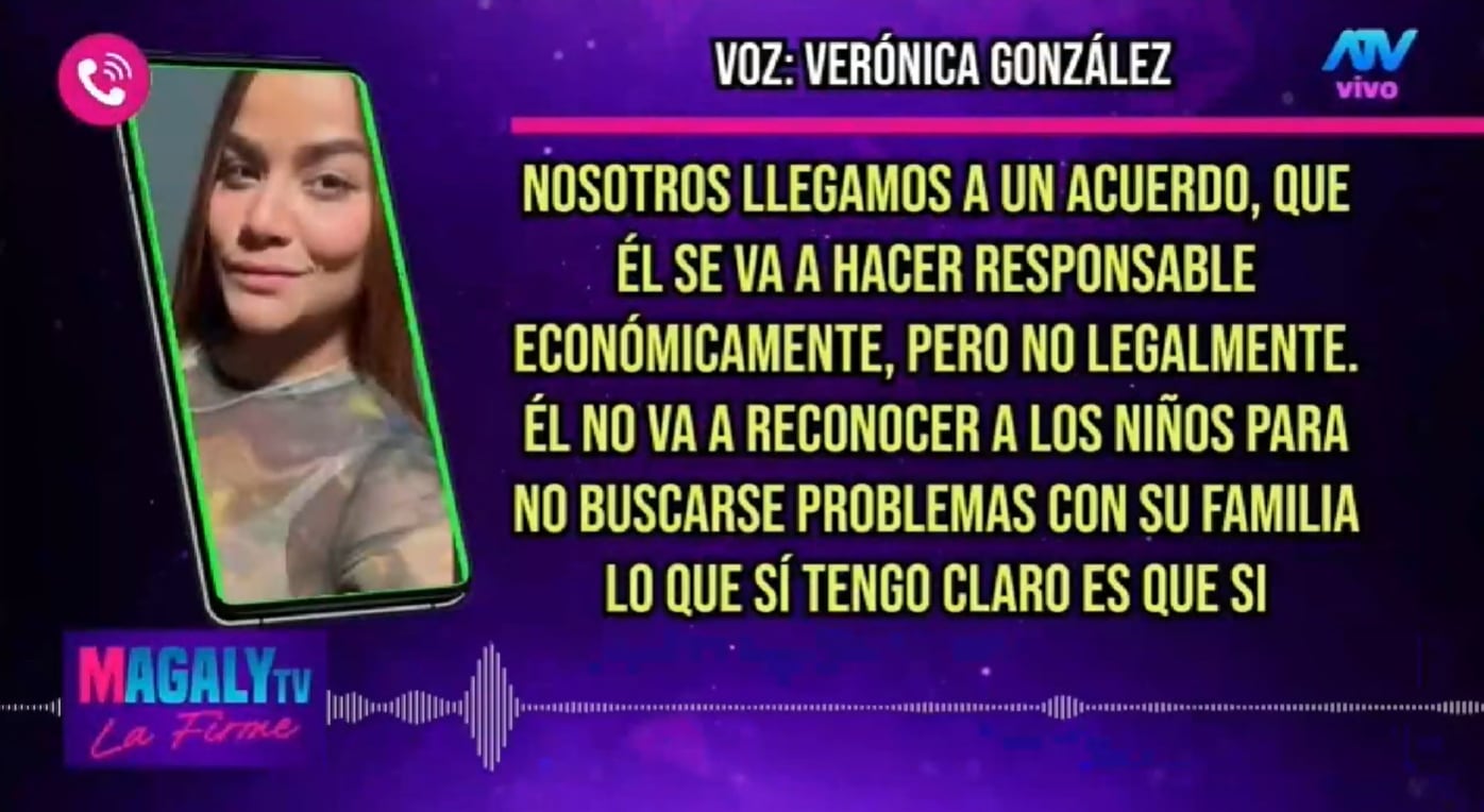 Verónica González revela detalles del acuerdo con Josimar.