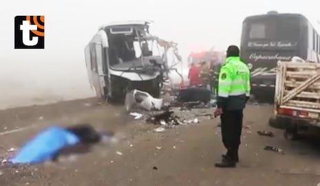 ¡Tragedia en la Panamericana Sur! Niño de 12 años y cuatro personas mueren tras violento choque entre bus...