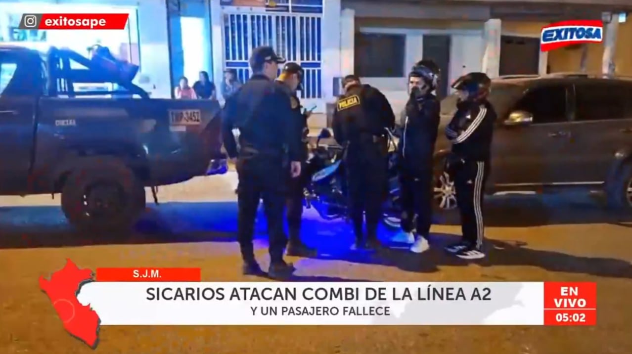Sicario se hizo pasar por pasajero e intentó acabar con la vida de uno de los choferes de la línea A2 en Pamplona Alta.